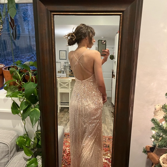 Lulus Dresses & Skirts - Lulu's Sparkling Blush Maxi Dress